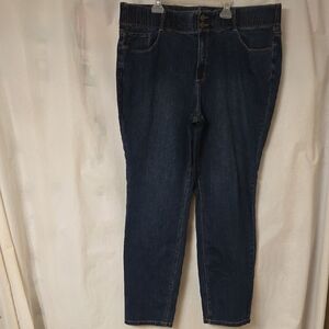Straight Leg Women’s Jeans in Dark Blue